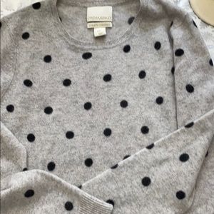 Cynthia rowley grey dot sweater